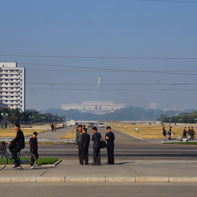 Улична сцена от Пхенян.
