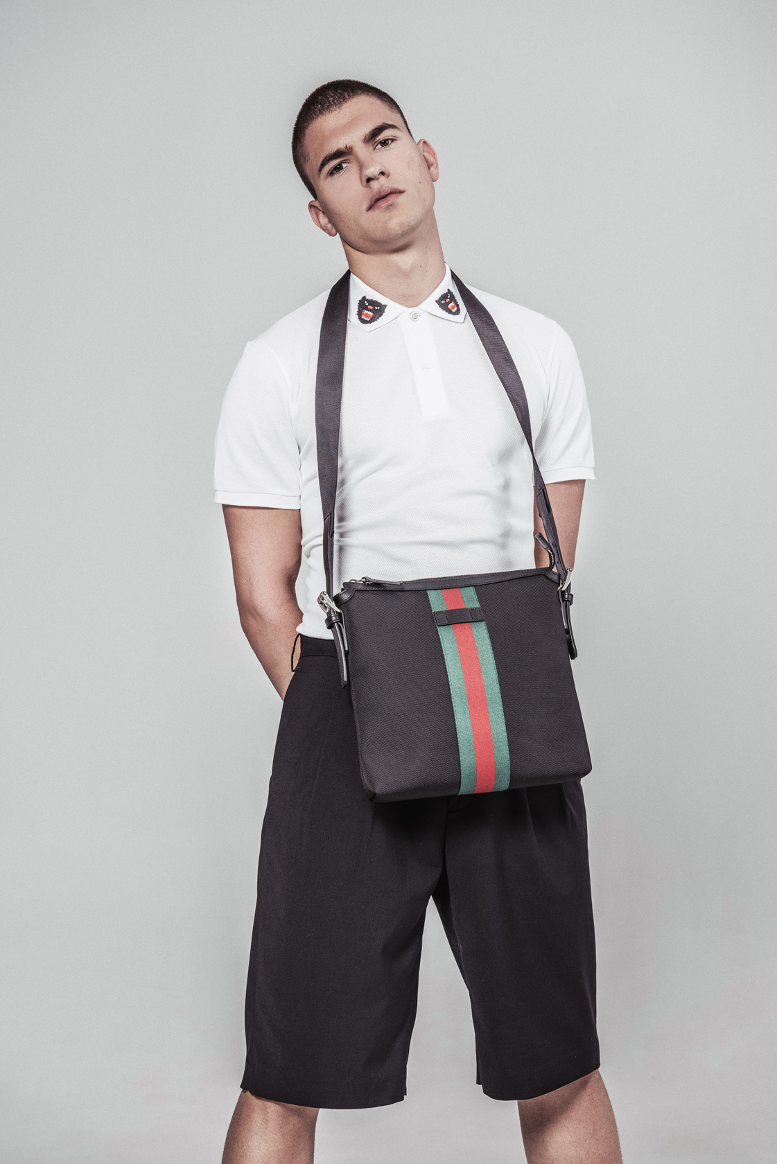 Поло шърт и чанта Gucci от Dress Code, панталон H&M